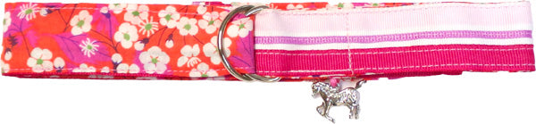 White Floral Stripe