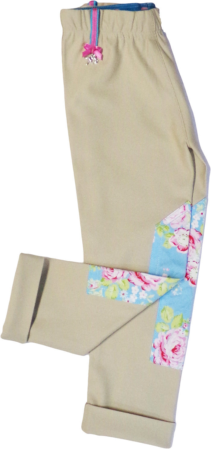 Tan Pant w/ Summer Rose