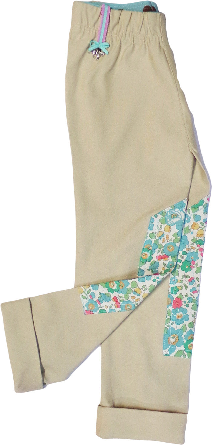 Tan w/ Turquoise Bella Floral