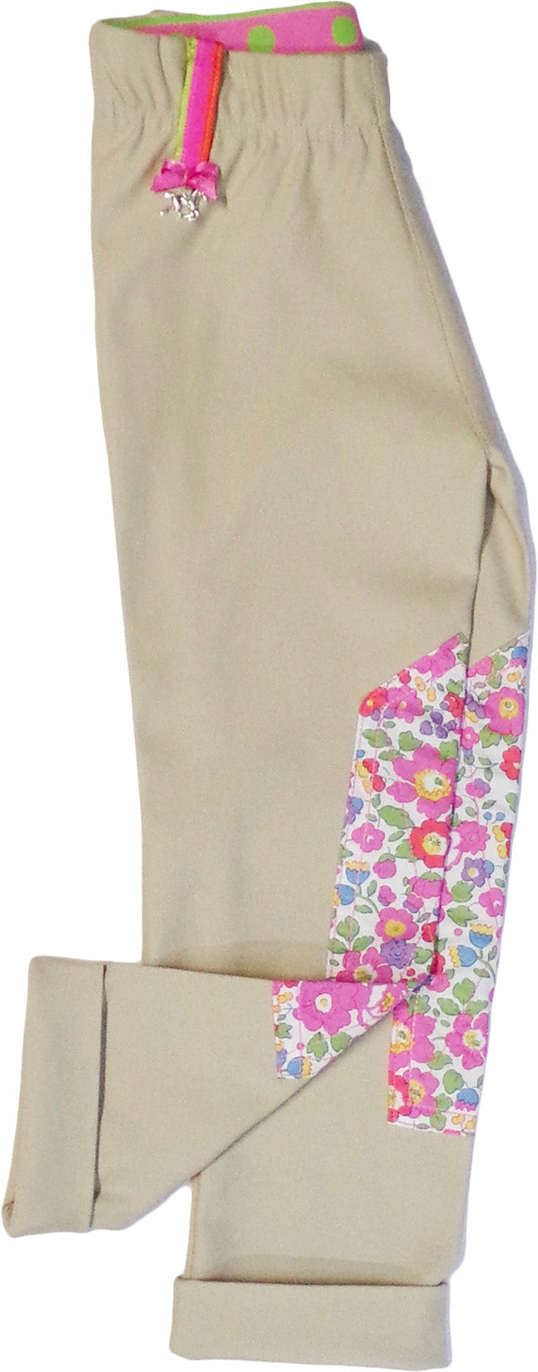 Tan Pant w/ Pink Bella Floral