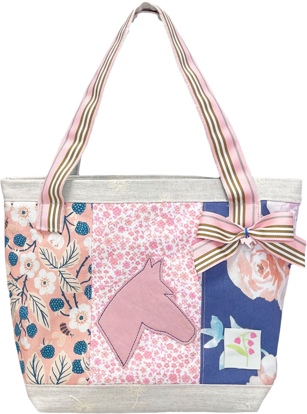 Raspberry Floral Bag