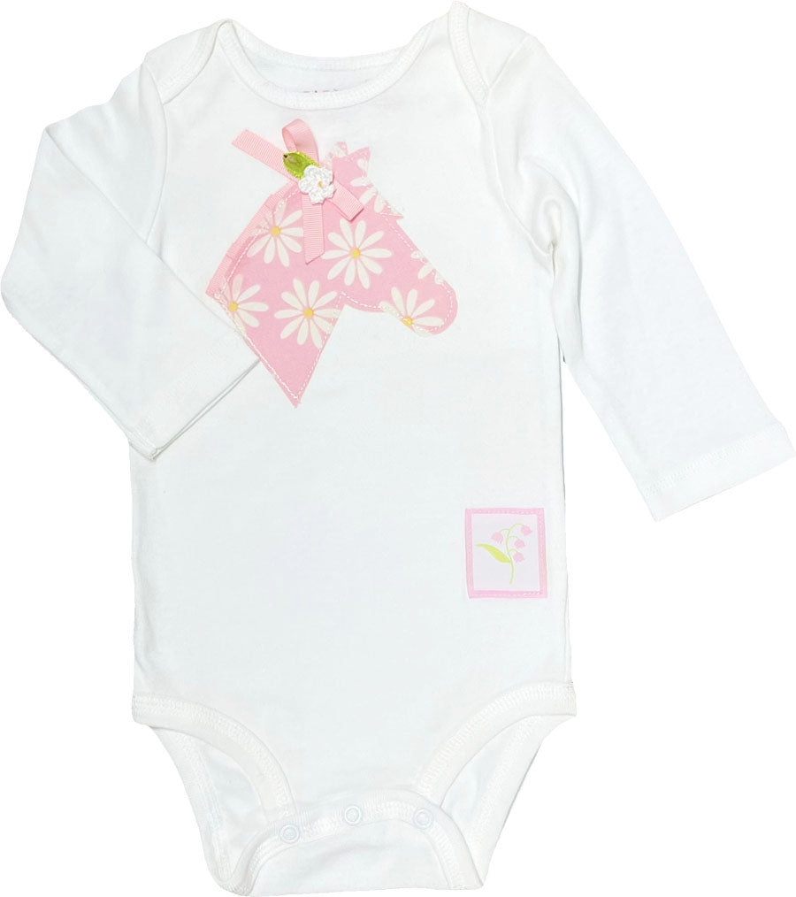 Bodysuit w/ Pink Daisy Floral