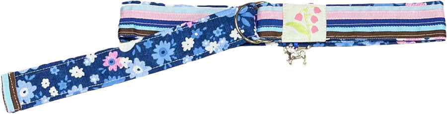 Blue Stripe  Floral
