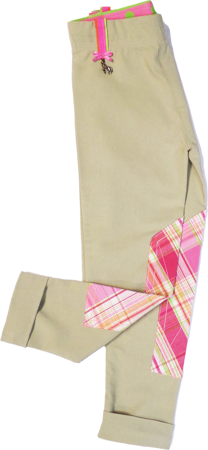 Tan Pant w/ Olivia Plaid