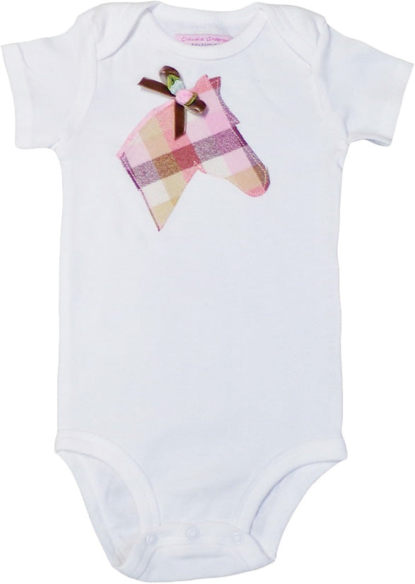 Bodysuit w/ Pink Check