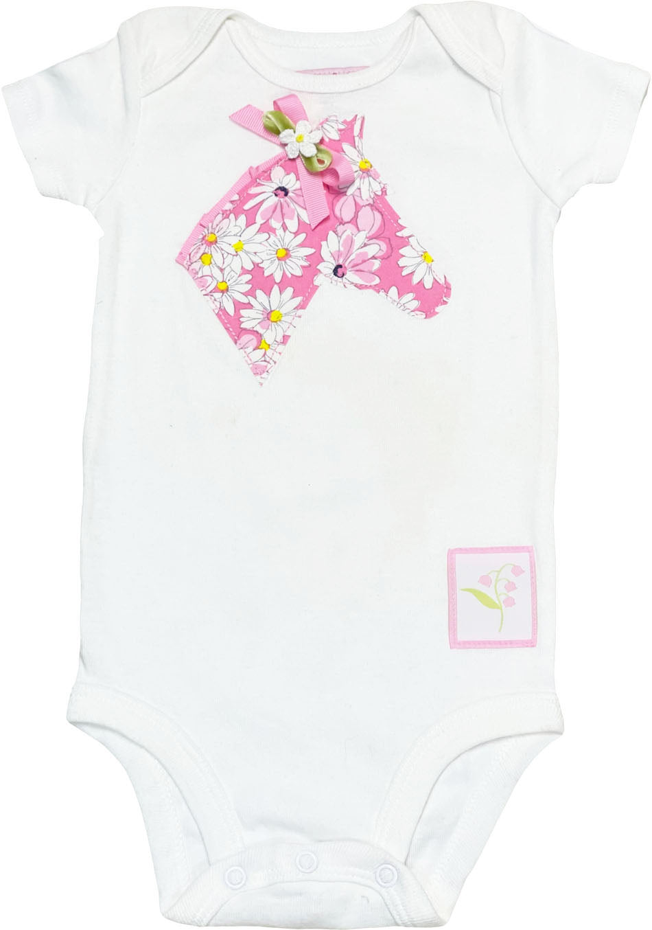 Bodysuit w/ Pink Daisy Floral